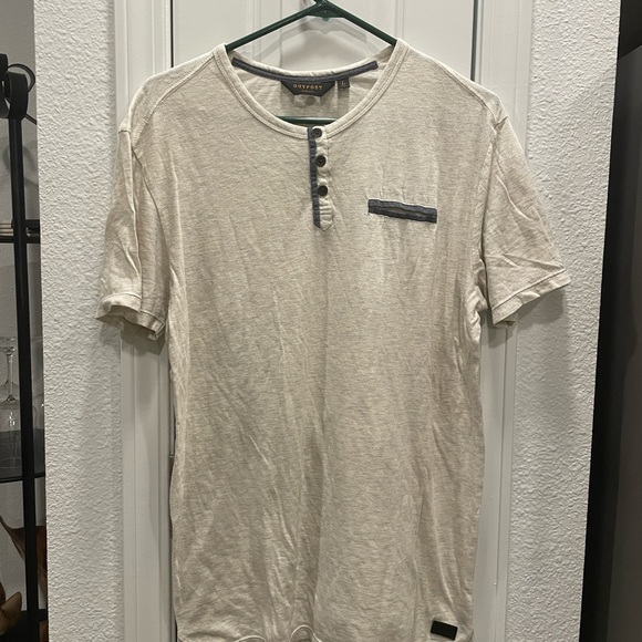 Outpost men’s 3 button soft t-shirt - SZ L - Picture 1 of 7